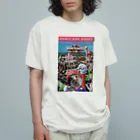 ｵﾔｽﾐｽｲﾁｬﾝのなわら、 オーガニックコットンTシャツ