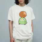 うさやのサーターアンダギーをゲットしてご満悦のカカポ オーガニックコットンTシャツ