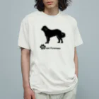 bow and arrow のグレートピレニーズ オーガニックコットンTシャツ