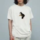 achahiの黒柴犬　ジョシーバ　癒し Organic Cotton T-Shirt