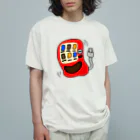 須田ふくろうの自動販売機の販ちゃん オーガニックコットンTシャツ