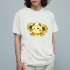 サブカルビジネスセンター尼崎のひまわり🌻とハム🐹 オーガニックコットンTシャツ