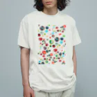 WAMI ARTの異次元ビー玉　にぎやか オーガニックコットンTシャツ