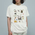 ちなきのこのForest Animal オーガニックコットンTシャツ