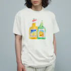 nebeグッズのボトルとトマト達 Organic Cotton T-Shirt