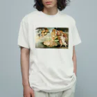 世界美術商店のヴィーナスの誕生 / The Birth of Venus オーガニックコットンTシャツ