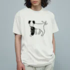 neconos Goodsの靴といぬ（ねこかもいぬかも） オーガニックコットンTシャツ