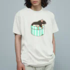 Lichtmuhleのポケットに入るハツカネズミちゃん01 オーガニックコットンTシャツ