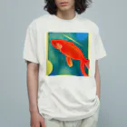 Danke Shoot Coffeeの流星金魚 Organic Cotton T-Shirt