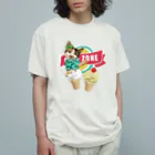 みきぞーん｜保護猫 ミッキー画伯と肉球とおともだちのmint Organic Cotton T-Shirt