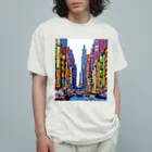 GALLERY misutawoのニューヨーク ブロードウェイの喧騒 Organic Cotton T-Shirt