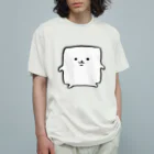 mori yuraのしかくスクエア オーガニックコットンTシャツ