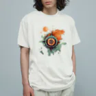 キャンプの達人のコンパス＆マップ ヴィンテージ キャンプ Organic Cotton T-Shirt