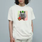 さおりんとチンチラのお家のらむくん オーガニックコットンTシャツ