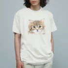 greetenのアート猫　茶トラ Organic Cotton T-Shirt