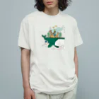 くすのき もんのanimals オーガニックコットンTシャツ