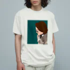 FLATのフラットデザイン women No.1 オーガニックコットンTシャツ