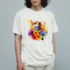 Floral-Paletteのパレットゲッコー オーガニックコットンTシャツ