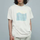 ニャームルクロッペの紫陽花のお山 オーガニックコットンTシャツ