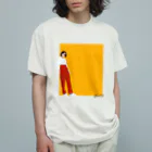 FLATのフラットデザイン women No.2 オーガニックコットンTシャツ
