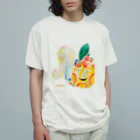 nebeグッズの桃姫とトマト達 オーガニックコットンTシャツ