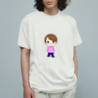 銀柴の愛想笑いちゃん オーガニックコットンTシャツ