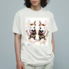 sarichamshopのイタグレのウィンク Organic Cotton T-Shirt