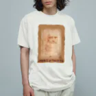 アニマル四字熟語のレオナルド・ダ・ヴィンチ　絵画アートシリーズ　自画像 オーガニックコットンTシャツ