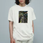 FIRE FLYのお山の木々 オーガニックコットンTシャツ