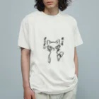 Bigcatの意志が強い系猫 Organic Cotton T-Shirt