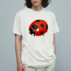 ぷにっと！パピなみ【公式】のナナホシテントウ(せいちゅう) オーガニックコットンTシャツ