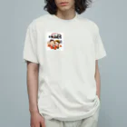 薩摩の少年爺の少年爺ジィの！いけ！いけ！どんどん オーガニックコットンTシャツ