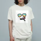カレールーのエンジョイサングラス オーガニックコットンTシャツ