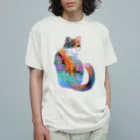 yucca-ticcaの三毛猫 Organic Cotton T-Shirt