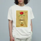 Nicholas illust work のばらの花2 Organic Cotton T-Shirt