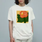 MossmoniのFlower オーガニックコットンTシャツ