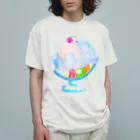 yummeeのしろくまさん オーガニックコットンTシャツ