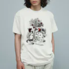 ユカイナミライ舎yukainamirai-miraixxxのトランプ猫兵 Organic Cotton T-Shirt