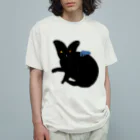 野口清村 / Noguchi Shimuraの撫で猫 オーガニックコットンTシャツ