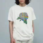 NANASHOPの虹色の朝顔 Organic Cotton T-Shirt