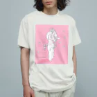 Noa Noa Art ＆ Designのタヒチアンダンサー（ピンク）｜Ori Tahiti Lady Organic Cotton T-Shirt