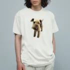 paritoraのウェルシュテリアのサラ写真カラー オーガニックコットンTシャツ