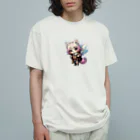 SAYURIAのPinkCat Organic Cotton T-Shirt