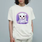 Vasetti_pressのオバケ子犬 オーガニックコットンTシャツ