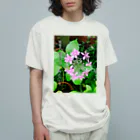 Nemuriの俳句T（あじさい） オーガニックコットンTシャツ