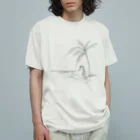 雑貨屋ペパロニの夏のペンギン　サマーバケーション オーガニックコットンTシャツ