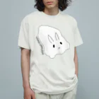 USAGI DESIGN -emi-のうさぎウミウシ オーガニックコットンTシャツ