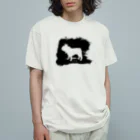 chicodeza by suzuriの墨絵のフレンチブルドッグ Organic Cotton T-Shirt