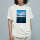 豊風本舗の九十九里浜　浜辺 Organic Cotton T-Shirt