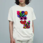 ウマヒツジ商店の明るい魔除け Organic Cotton T-Shirt